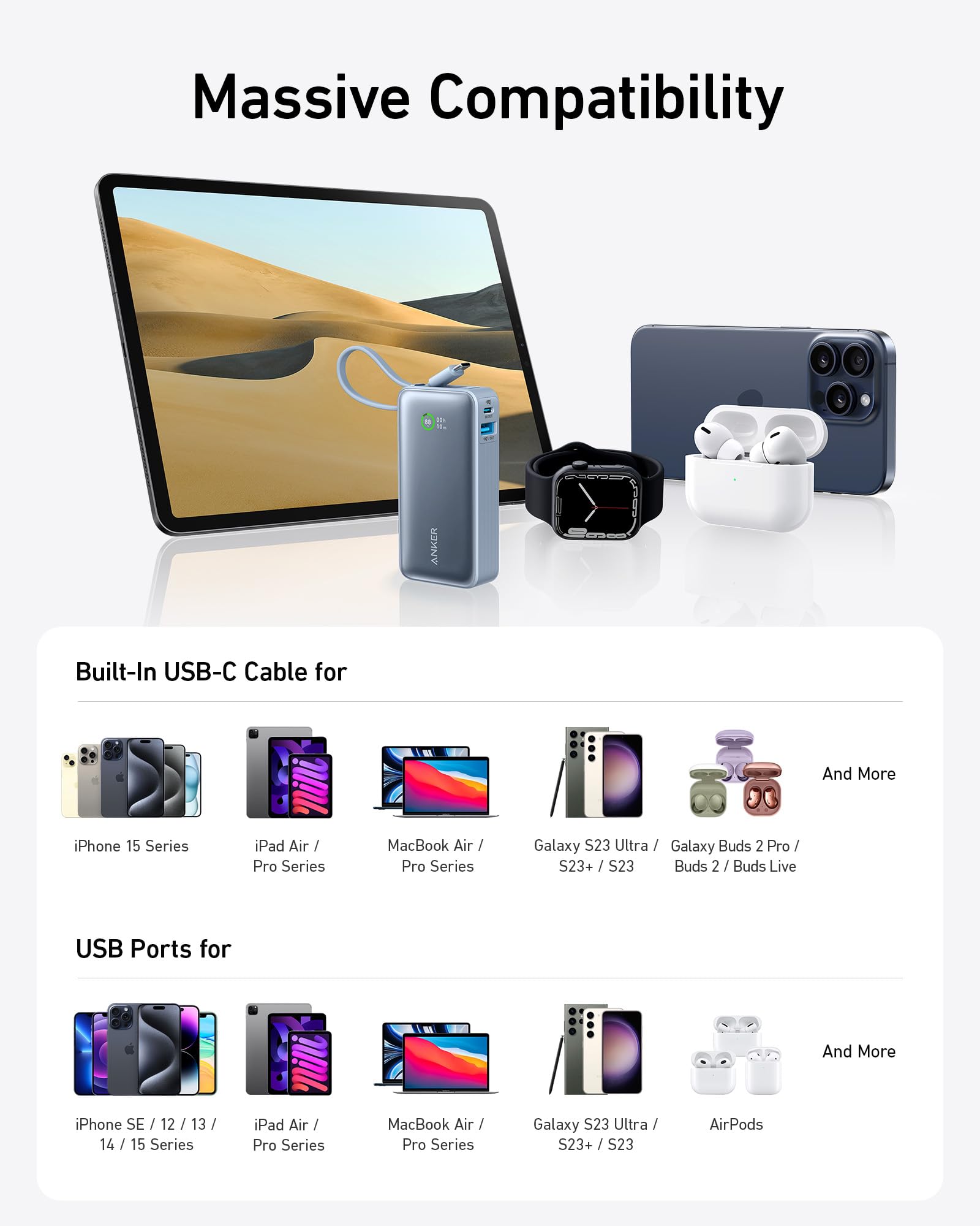 Anker Nano Power Bank (30W, Built-In USB-C Cable) | Customizable - Image 18