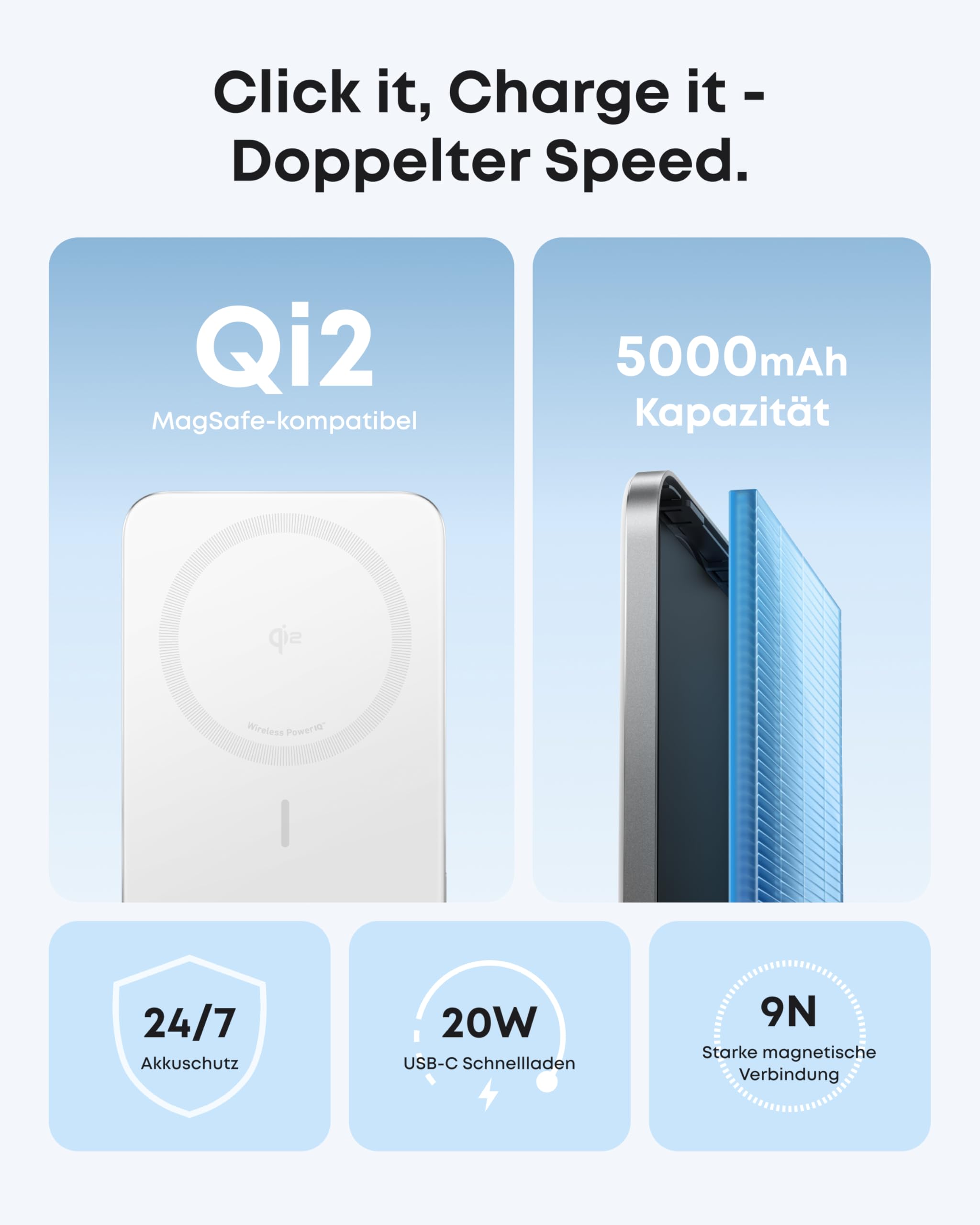 Anker Nano Powerbank (5K, Magnetisch, Slim) - Image 2