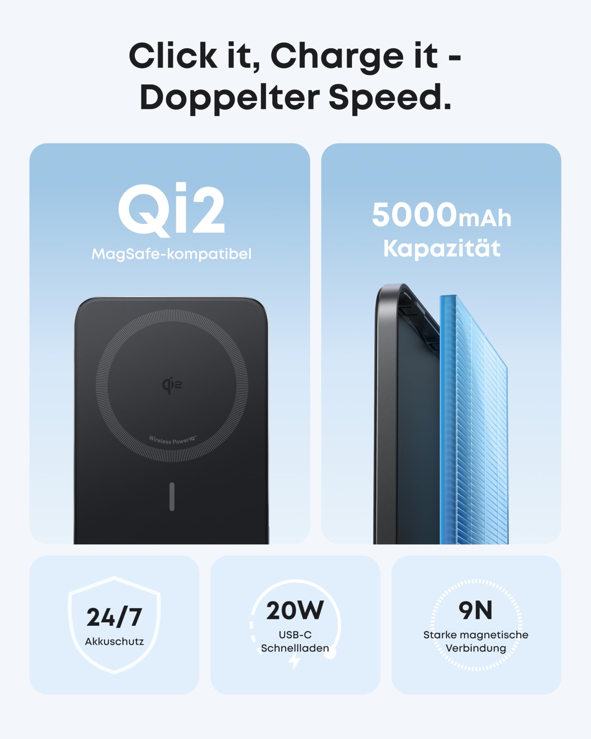 Anker MagGo Powerbank (10000mAh, Slim) + Nano Powerbank (5K, Magnetisch, Slim) - Image 8