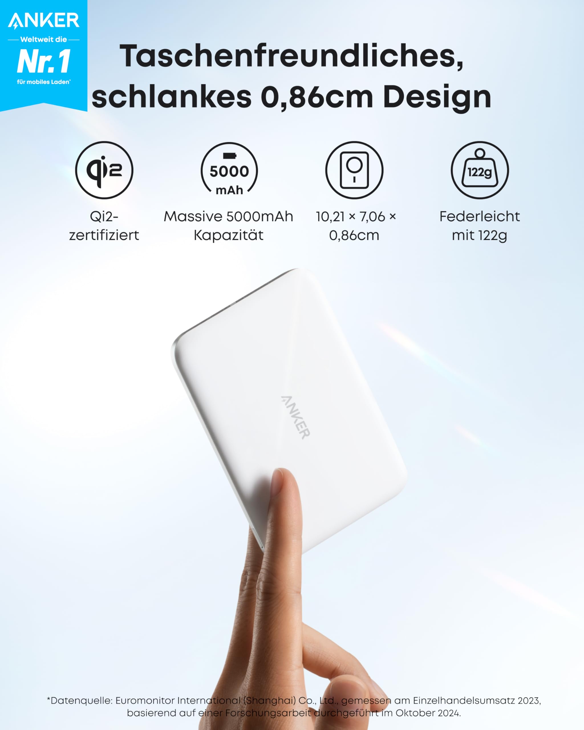 Anker Nano Powerbank (5K, Magnetisch, Slim) - Image 3
