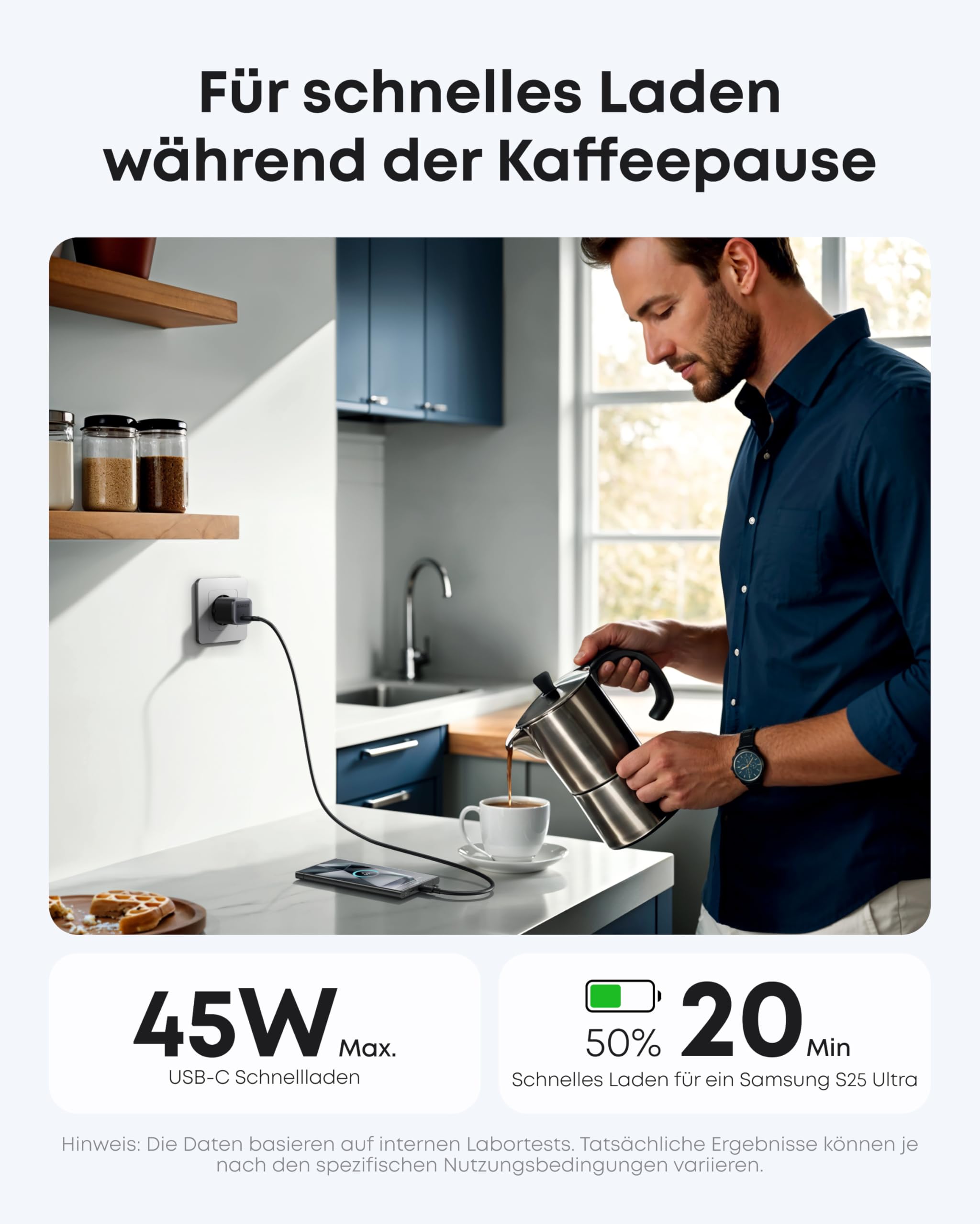 Anker Nano Ladeger?t (45W, mit 180cm USB-C Kabel) - Image 9