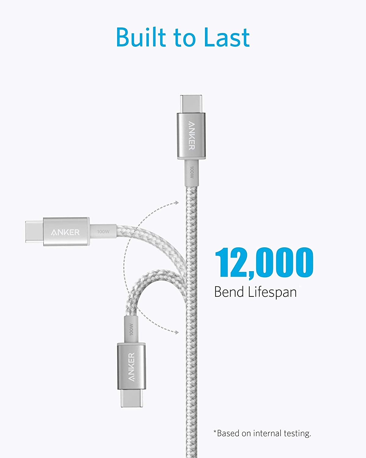 Anker New Nylon USB-C to USB-C 100W Cable (10 ft) - Image 12