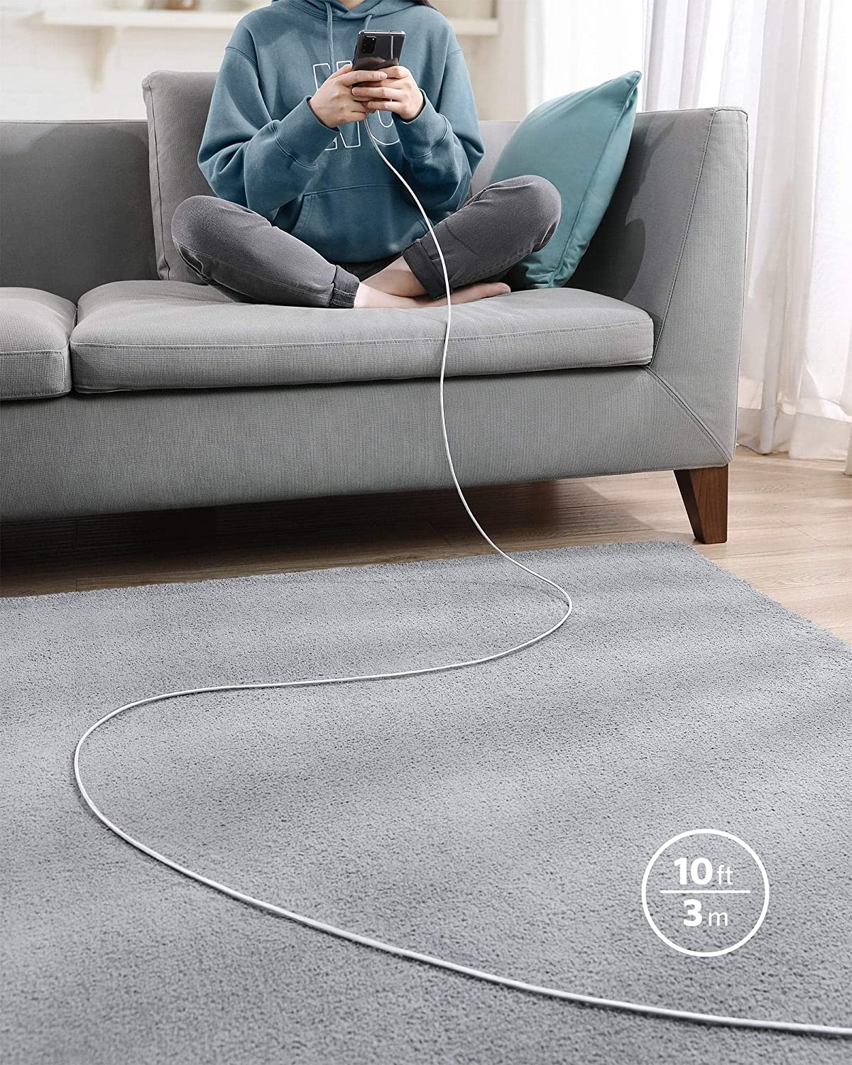 Anker New Nylon USB-C to USB-C 100W Cable (10 ft) - Image 14
