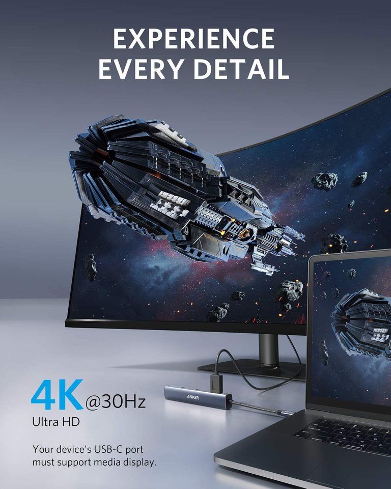 Anker 543 USB-C Hub (6-in-1, Slim) - Image 4