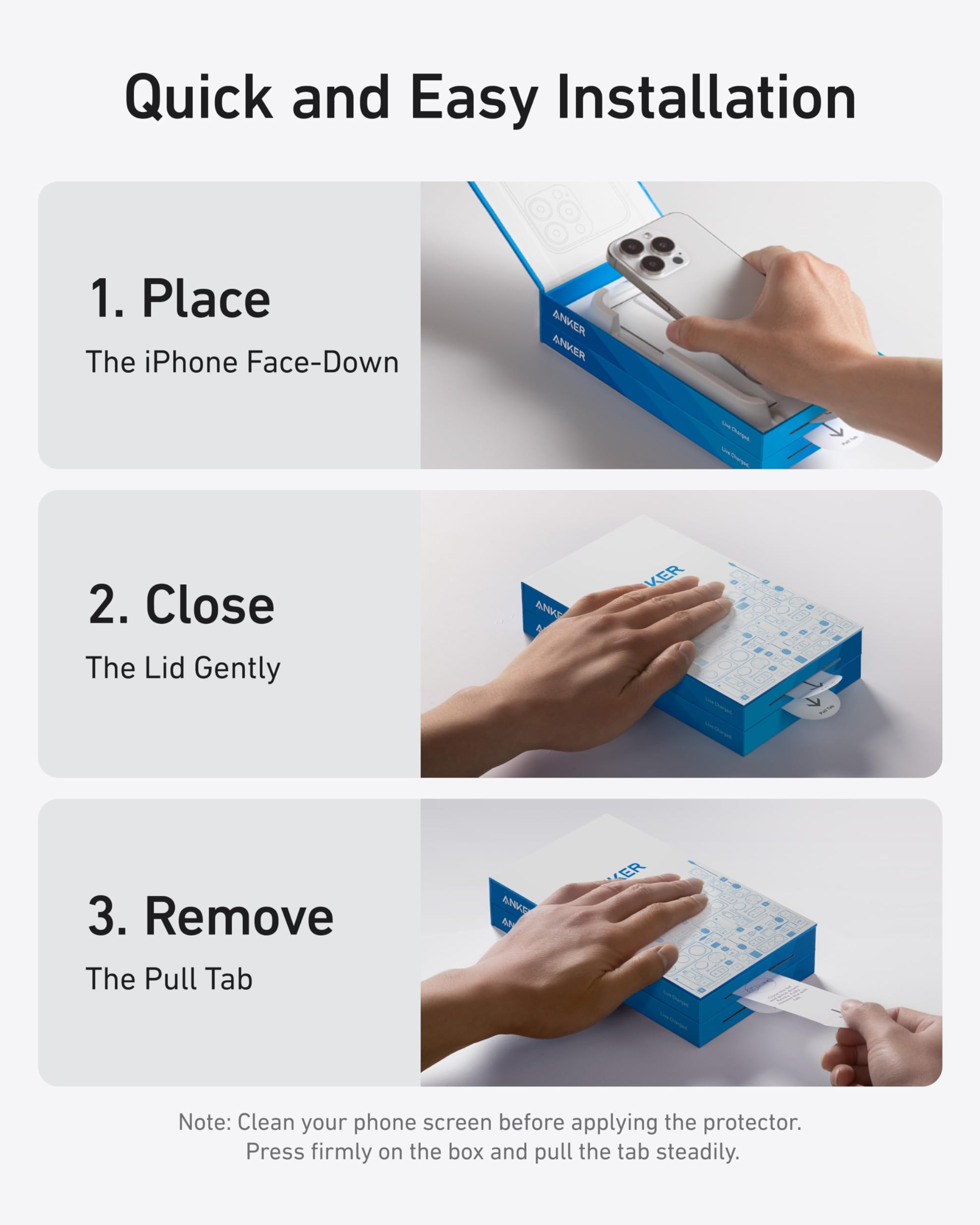 Anker Screen Protector Kit (Aerospace-Grade Glass, 2-Pack) - Image 2